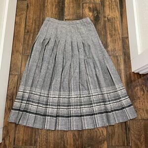 Pendleton wool pleated skirt